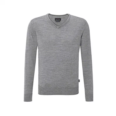 Hakro V-Pullover Merino Wool Man