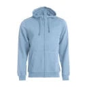 Clique Basic Hoody Full Zip hellblau_web