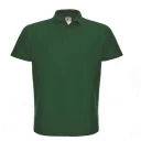 B&C Unisex Polo dunkelgrün_web