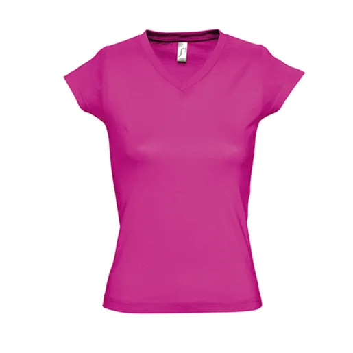 Sol's Women's V-Neck-T-Shirt Moon