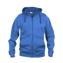Clique Basic Hoody Full Zip blau_web