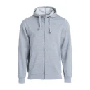 Clique Basic Hoody Full Zip  grau_web